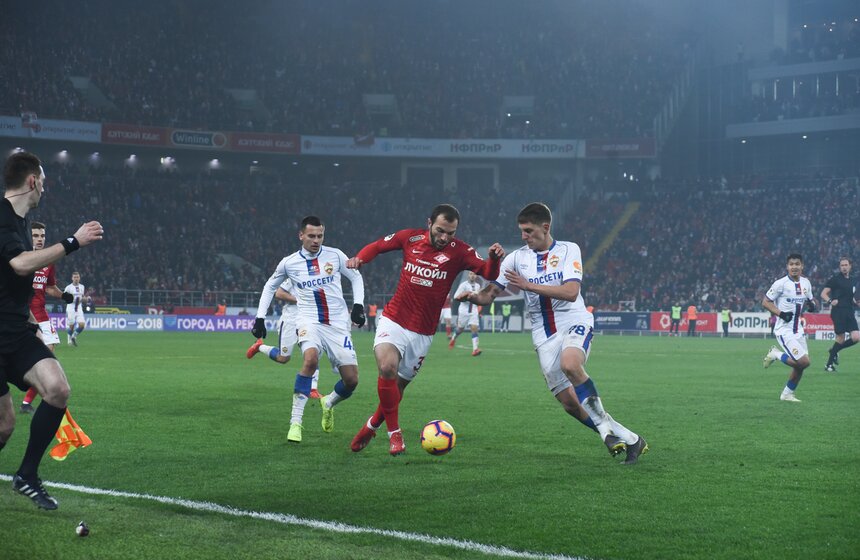 "Спартак" за оставшееся время так ничем и не ответил – казалось, что все свои моменты красно-белые израсходовали в первом тайме.