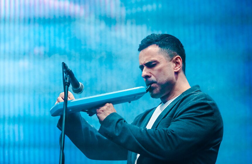 На "Открытие Арена" прошел юбилейный концерт "Машины времени" 6 фото