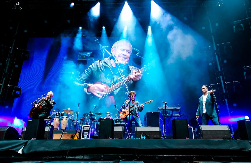 На "Открытие Арена" прошел юбилейный концерт "Машины времени" 11 фото