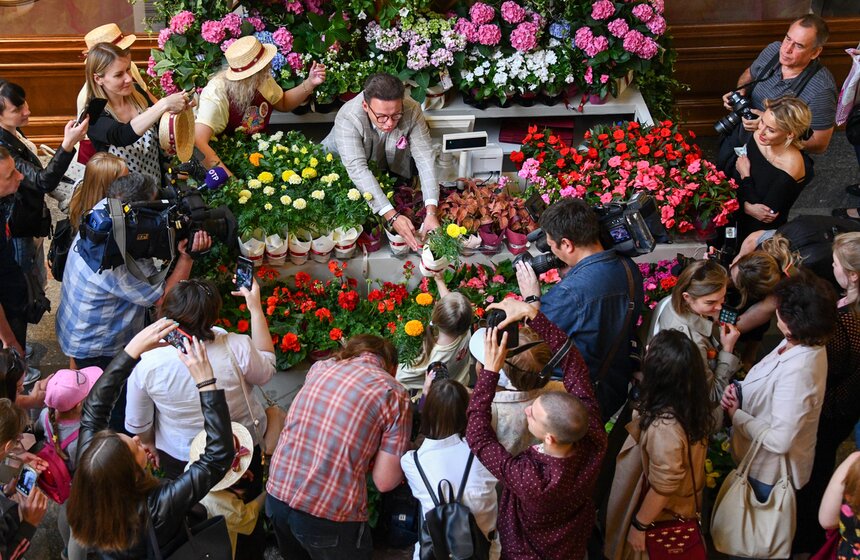 В ГУМе стартовал ежегодный Фестиваль цветов 12 фото