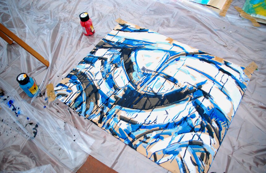 В Парке искусств "Музеон" прошел плэнер по абстрактной живописи 12 фото