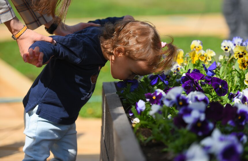 В Москве открылся первый в России тактильный сад 6 фото
