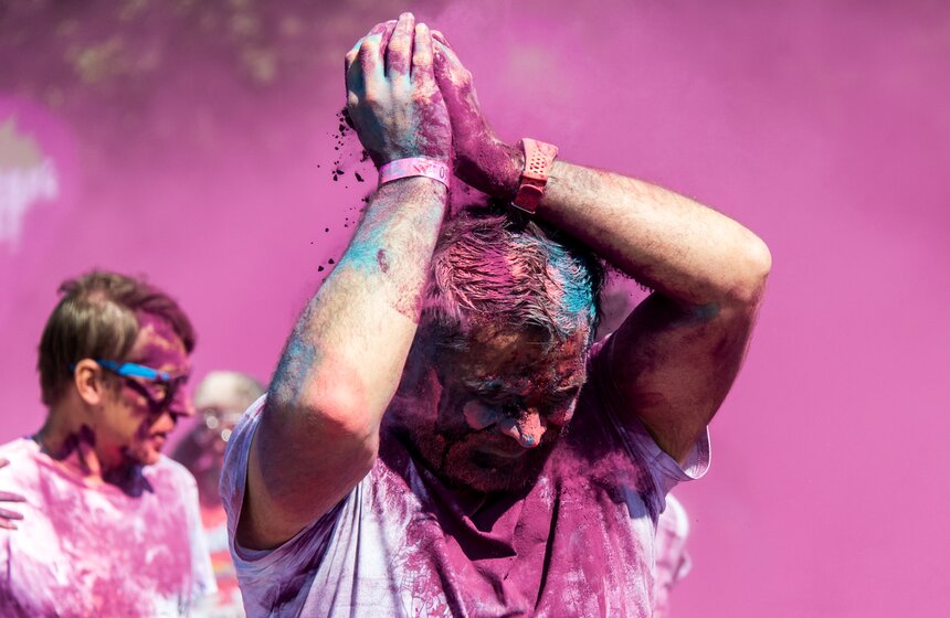 "Красочный забег" в Москве 10 фото