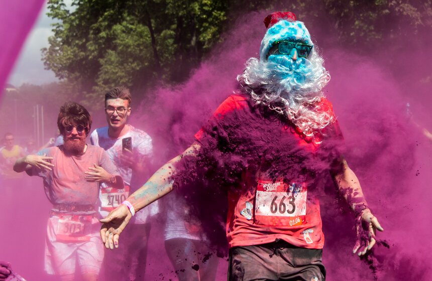 "Красочный забег" в Москве 13 фото