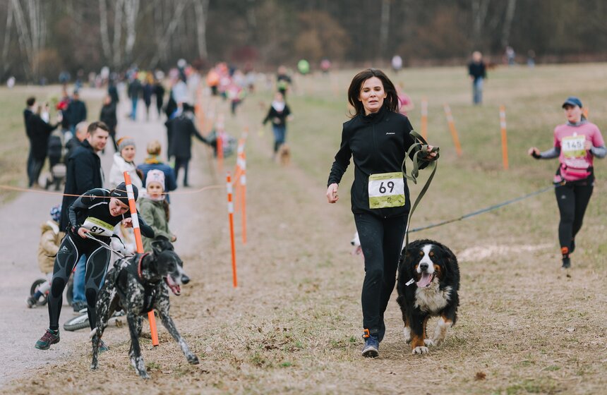 Благотворительный забег с собаками "Быстрый пес" прошел в Битцевском парке 9 фото