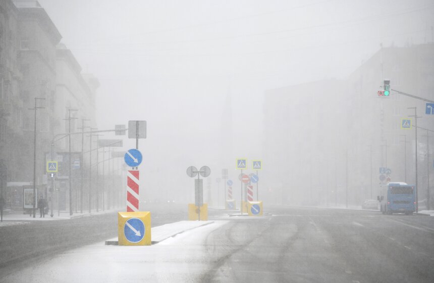 Снегопад обрушился на столицу в последний день марта 6 фото