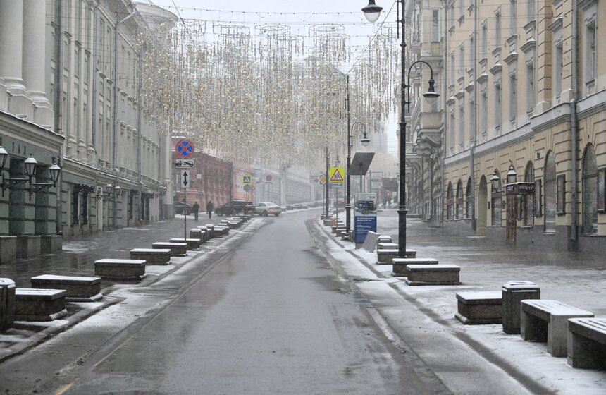 Снегопад обрушился на столицу в последний день марта 17 фото