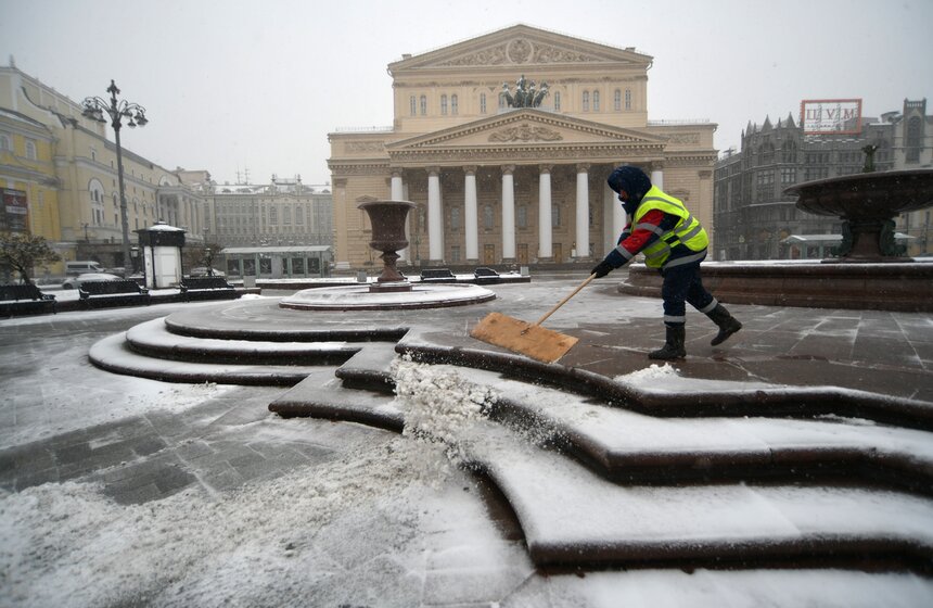 Снегопад обрушился на столицу в последний день марта 18 фото