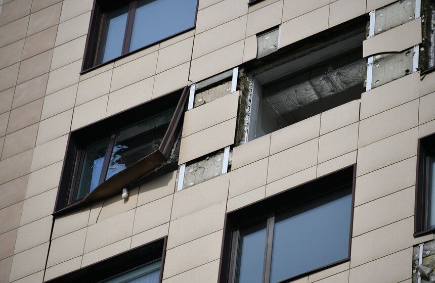 Взрыв в бизнес-центре на 2-й Брестской. Фото с места 5 фото