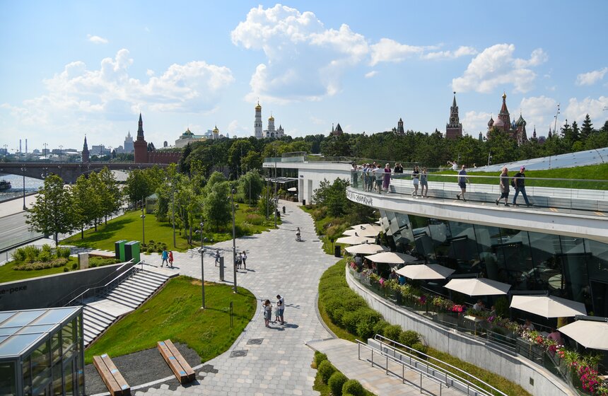 Парк "Зарядье" открылся для посетителей 8 фото
