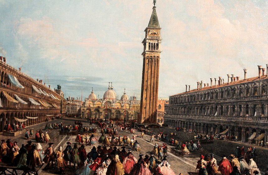 Картина Микеле Мариески "Площадь Сан-Марко в Венеции" оценивается в 1-1,5 млн фунтов стерлингов