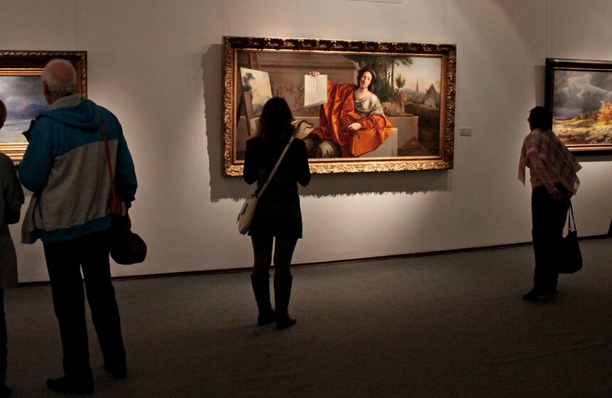 Картина Лорана де ла Ира "Аллегория Геометрии" оценивается в 0,8-1,2 млн долларов