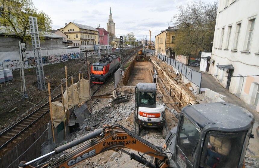 Как идет строительство путей между ж/д станциями Москва – Каланчевская – Курский вокзал 6 фото