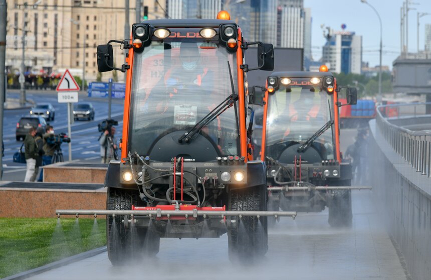 В Москве прошла восьмая масштабная дезинфекция 2 фото