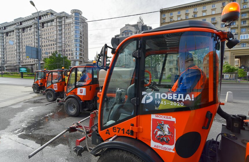В Москве прошла восьмая масштабная дезинфекция 1 фото