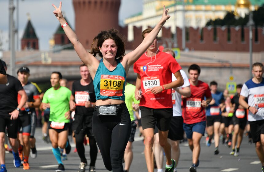 Московский полумарафон завершился в столице. Фоторепортаж 9 фото