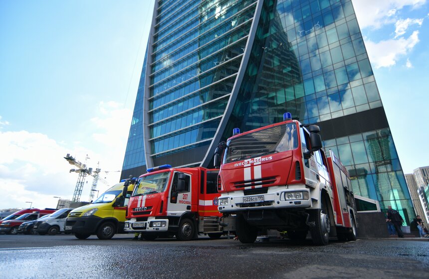 Испытание системы пожаротушения прошло в Москве 1 фото