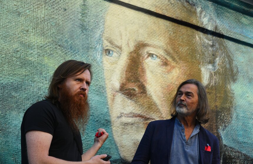 Фреска с портретом Бродского появилась в "Аптекарском огороде" 26 фото