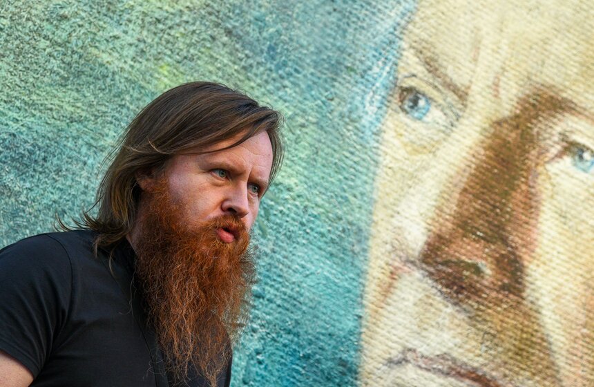 Фреска с портретом Бродского появилась в "Аптекарском огороде" 25 фото