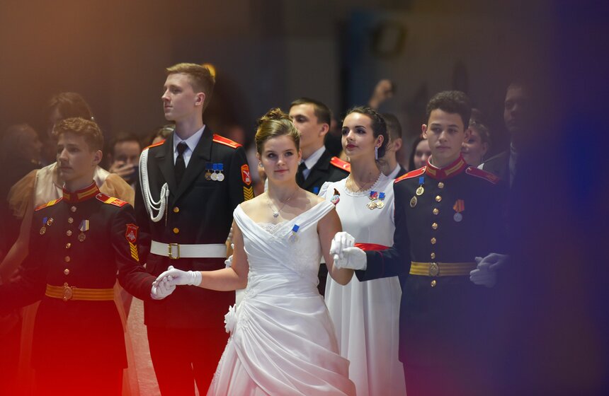 Благотворительный кадетский бал прошел в Москве 7 фото