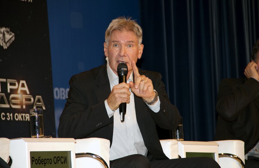 Харрисон Форд представил в Москве фильм "Игра Эндера" 1 фото