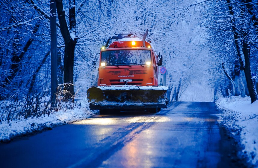 Снежный резерв. В Москве прошел первый в сезоне снегопад 15 фото