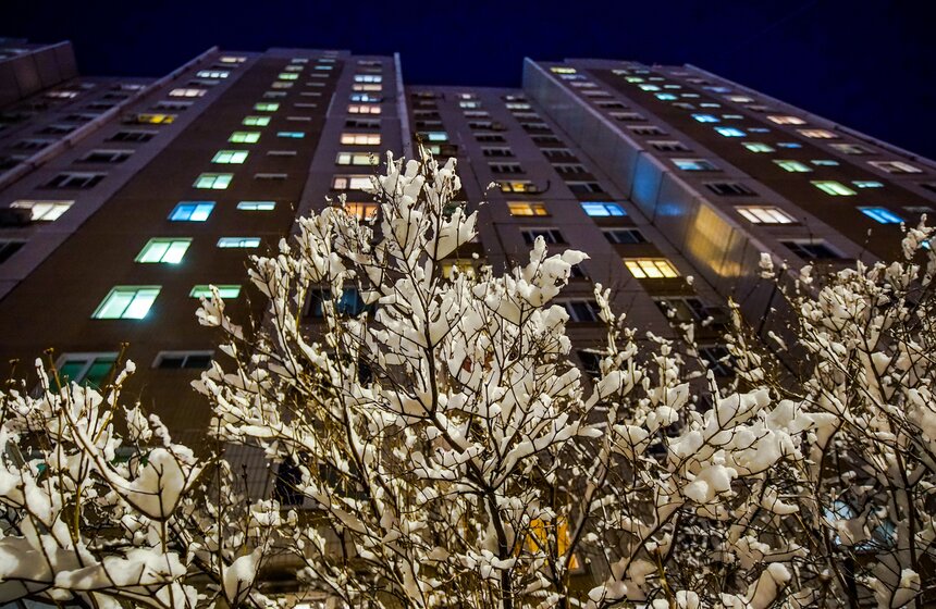 Снежный резерв. В Москве прошел первый в сезоне снегопад 21 фото