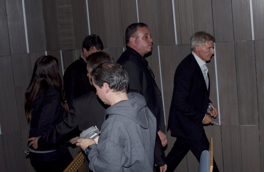 Харрисон Форд представил в Москве фильм "Игра Эндера" 12 фото