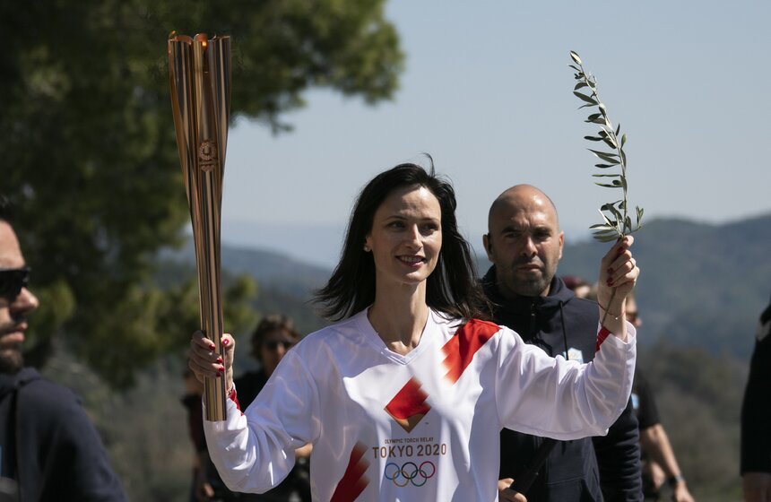В эстафете также приняла участие еврокомиссар инноваций и молодежи Мария Габриэль