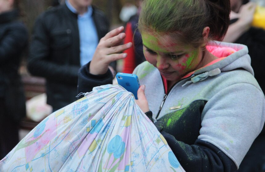 В Филевском парке прошла битва подушками 10 фото