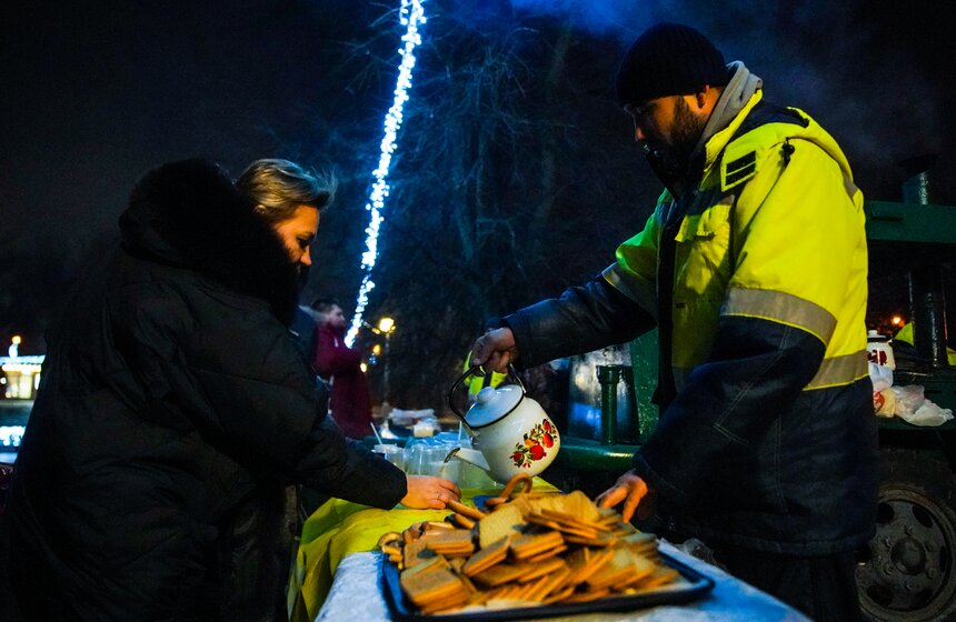 Для удобства посетителей была подготовлена схема прохода к купели