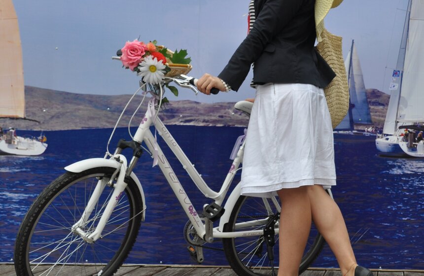 Акция "Леди на велосипеде" в парке "Сокольники" 6 фото