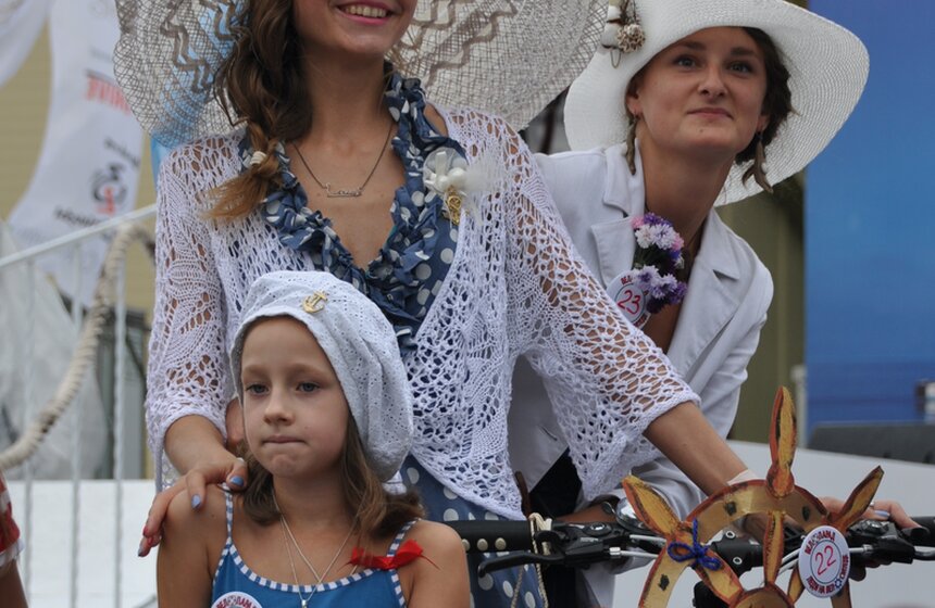 Акция "Леди на велосипеде" в парке "Сокольники" 10 фото