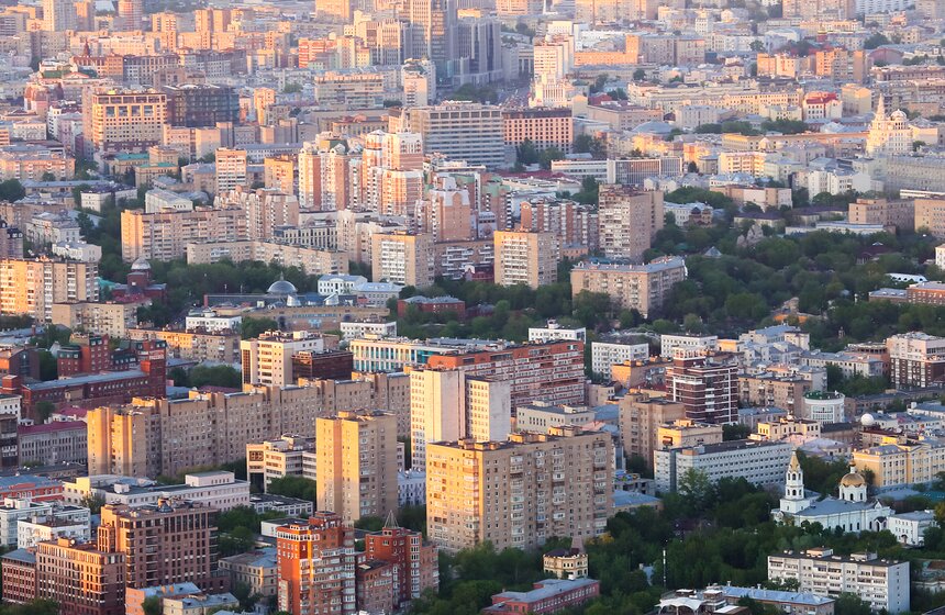 Панорамы Москвы с высоты облаков 17 фото