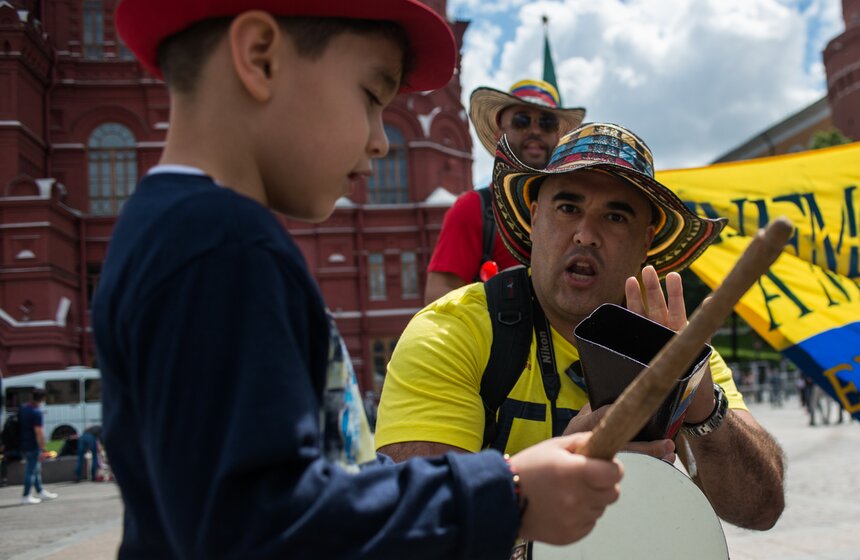Всего из Колумбии в Москву прилетели около 60 тысяч болельщиков.