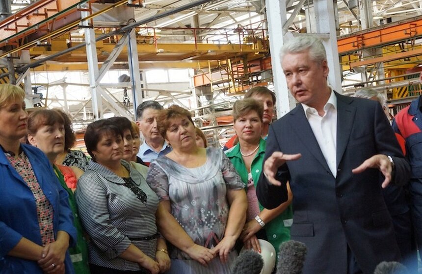 Сергей Собянин посетил Домостроительный комбинат №1 14 фото