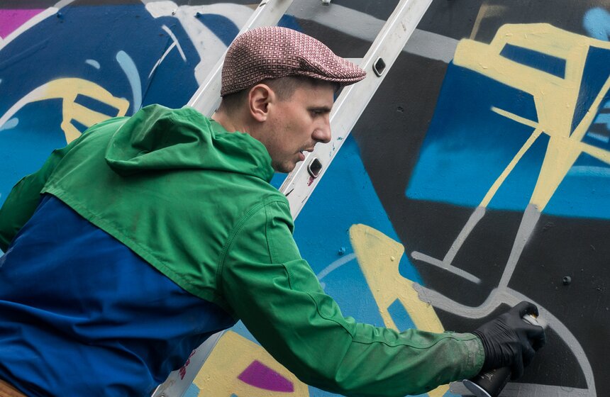 В зоне "Граффити" выступили самые крутые райтеры