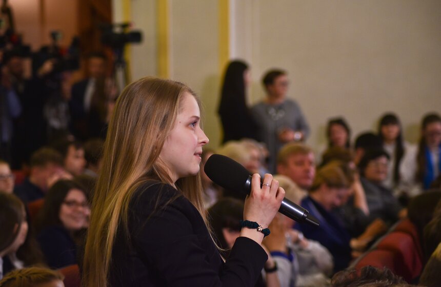На встрече студенты смогли задать Сергею Собянину актуальные для них вопросы