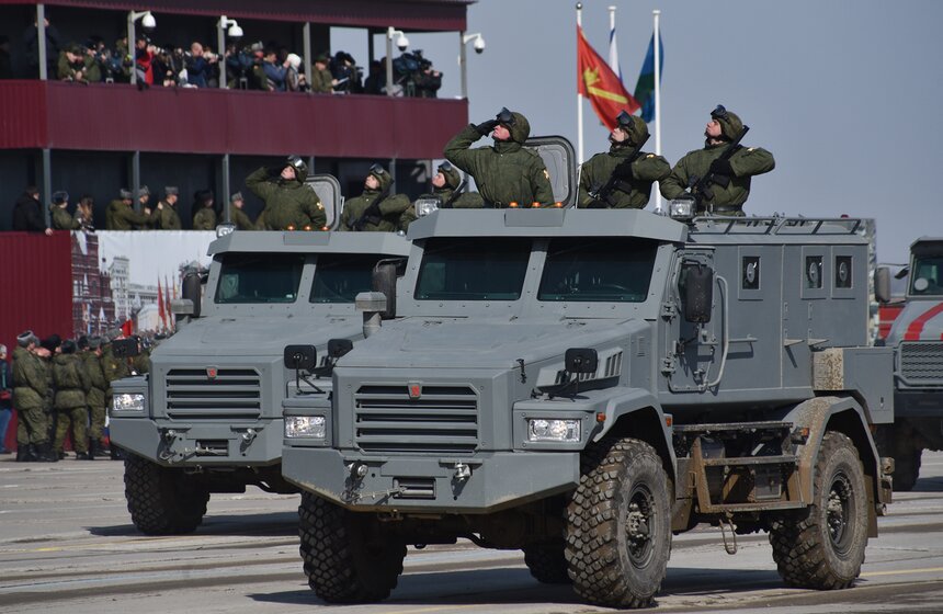 Репетиция парада 9 мая в "Алабине" 18 фото