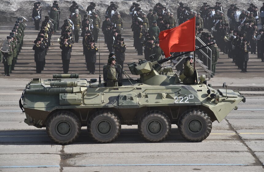 Репетиция парада 9 мая в "Алабине" 16 фото