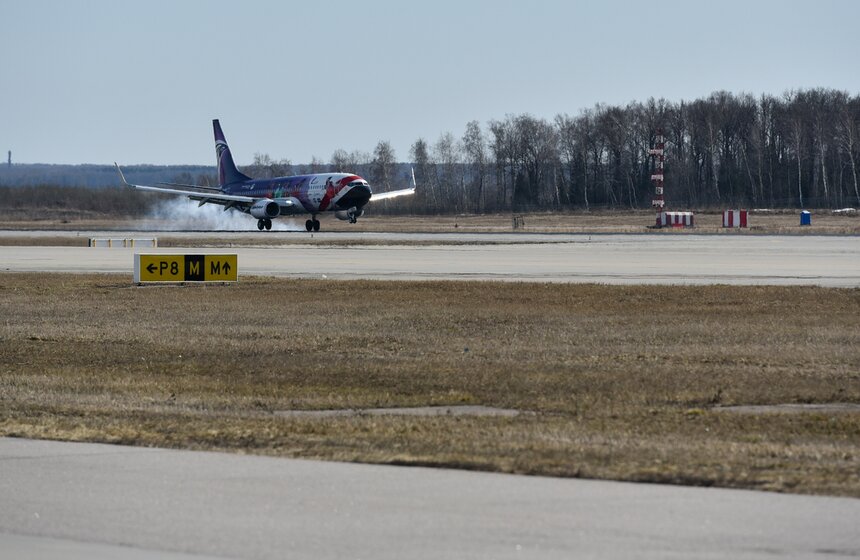 Для первого рейса в российскую столицу авиакомпания EgyptAir выбрала борт, на котором летом на чемпионат мира по футболу отправится сборная Египта