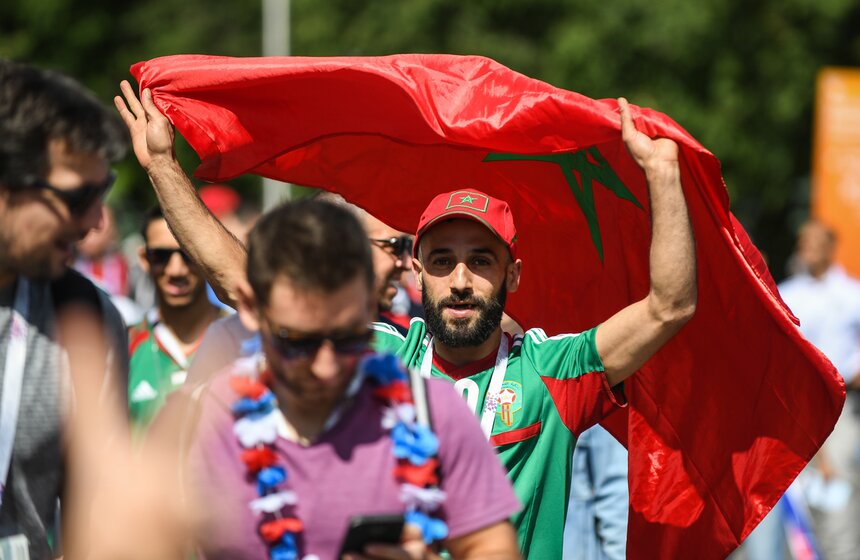Более 75 тысяч болельщиков сборных Португалии и Марокко направились на стадион "Лужники"