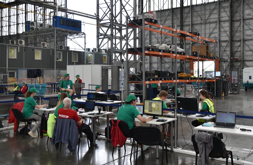 В Домодедове были воссозданы основные технологические процессы воздушной гавани