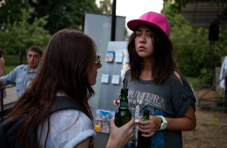 Летний кинотеатр в парке "Музеон" 12 фото