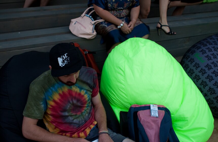 Летний кинотеатр в парке "Музеон" 8 фото