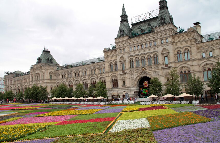 Выставка цветов открылась на Красной площади 12 фото