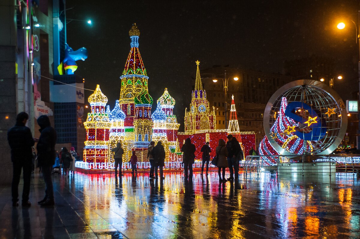 Как украшена москва