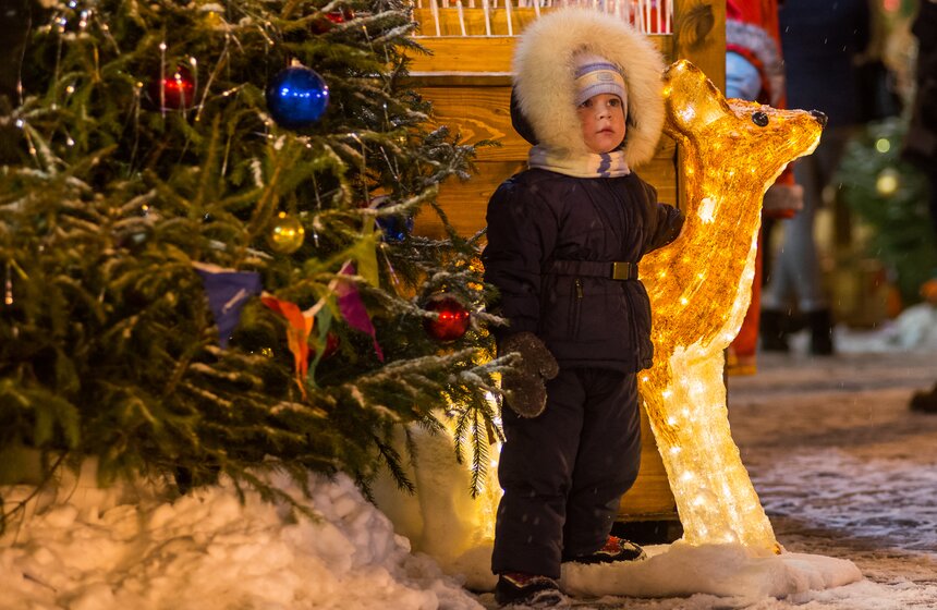 Праздничная Москва превращается в сказку для самых маленьких