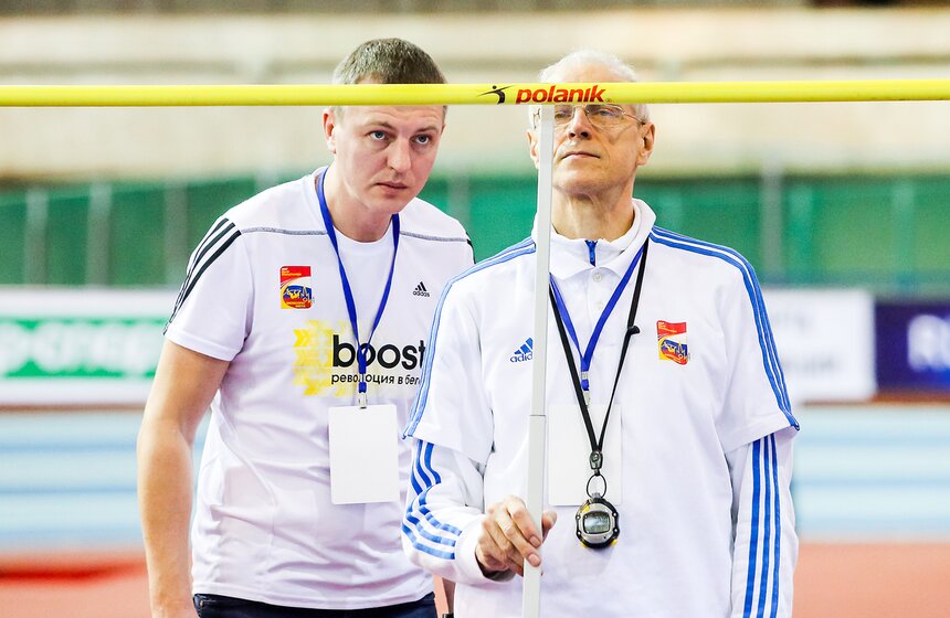 Судьи на чемпионате России по легкой атлетике в помещении.