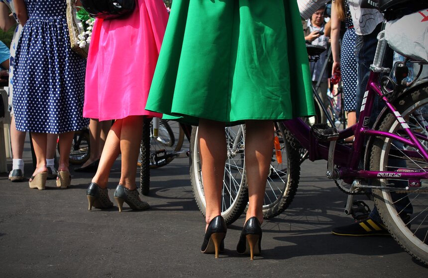 Велопарад "Леди на велосипеде" 10 фото
